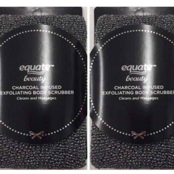 Equate Beauty Charcoal Exfoliating Body Scrubber - Picture 1 of 4